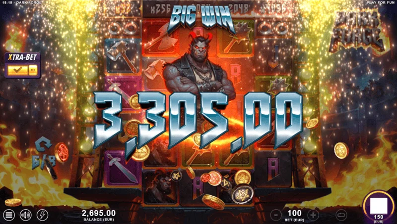 Dark Forge - doubling-ゲージがアクティブな大きな勝利